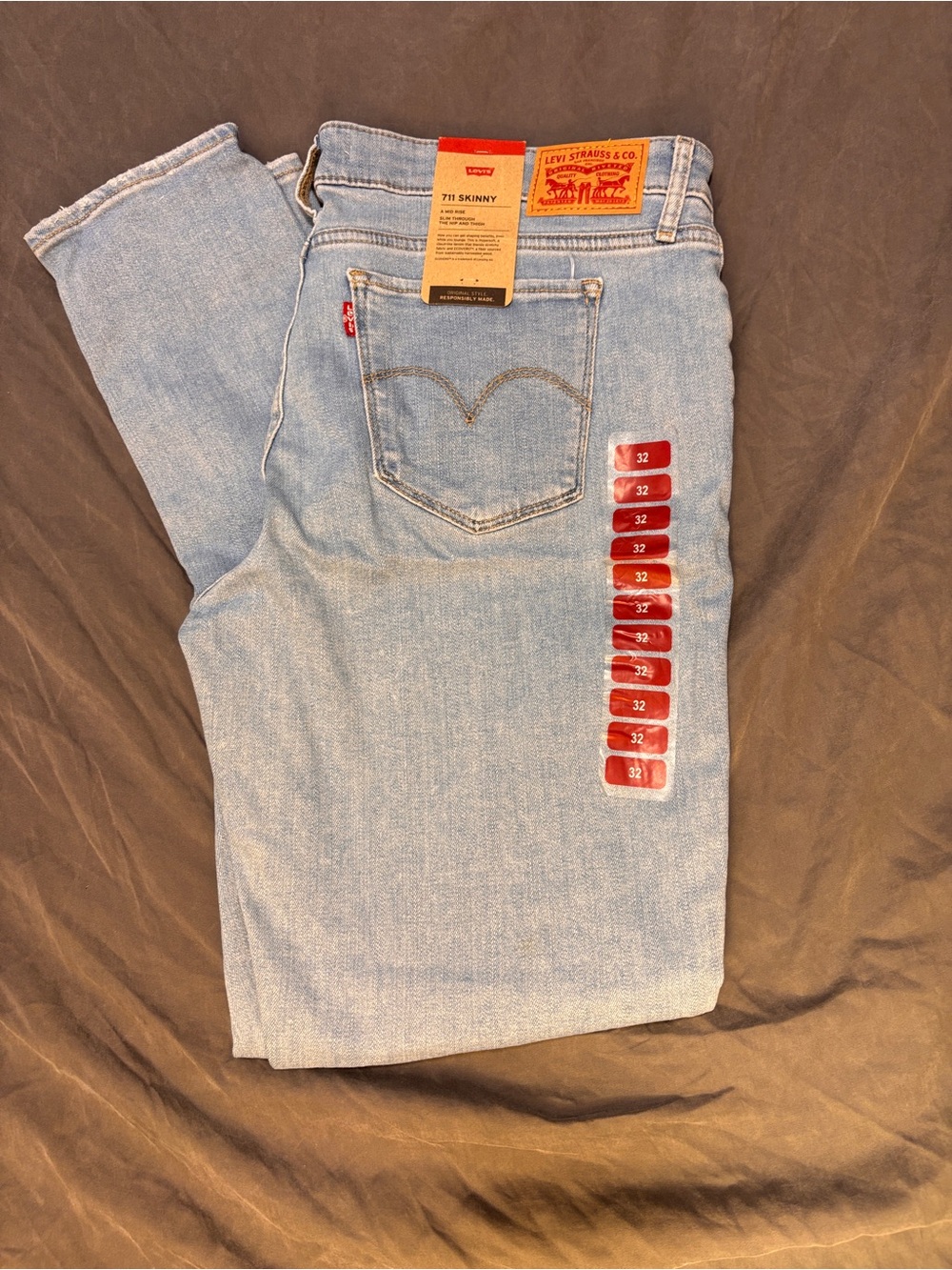 Levi's Light Blue Skinny Jeans - 711 Style